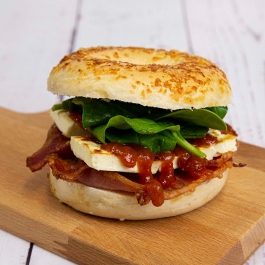 Haloumi Bacon Stack (Available 7:30 10:30Am)