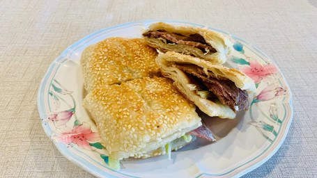 33. Sesame Pancake With Marinated Beef (2Pcs