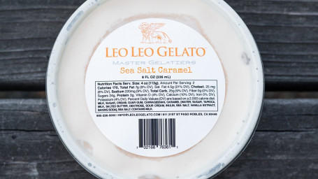 Sea Salt Caramel Gelato (8 Oz)