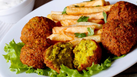 Vegan Garlic Falafel French Fries Bowl