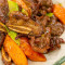 E21. Beef Short Ribs W/ Papaya In Clay Pot Pí Jiǔ Mù Guā Niú Zǐ Gǔ