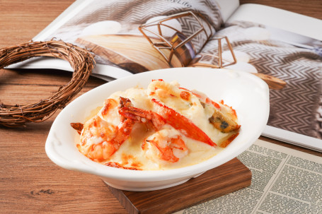 E4. Ruì Shì Shì Zhī Shì Zhī Jú Hǎi Xiān Fàn Baked Cheesy Seafood Rice In Swiss Style