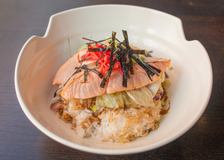 Salmon Teriyaki Don Zhào Shāo Sān Wén Yú Jǐng