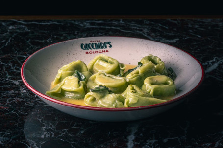 Spinach Ricotta Tortelloni, Butter Sage Sauce