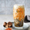 Dòng Hēi Táng Jīng Qiú Nǎi Chá Iced Brown Sugar Milk Tea With Agar