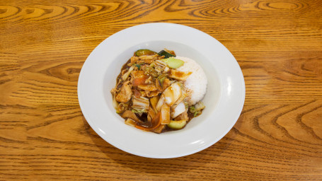 Chicken Donburi Jī Xiǎo Chǎo Bái Fàn