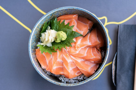 Salmon Donburi With Avocado