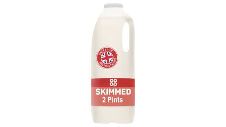 Co-Op British Fresh Skimmed Milk 1.13L (2 Pints)