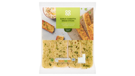 Co-Op Knoflook Ciabatta Broodsticks 135G