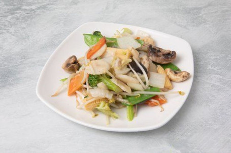 Stir-Fried Mixed Vegetables Suàn Róng Chǎo Shén Cài (V)