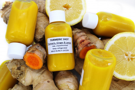 Ginger, Lemon And Turmeric Shot