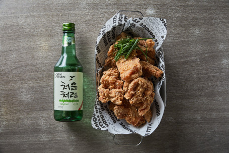 Korean Fried Chicken Combo Soju Combo For 1 Hán Shì Zhà Jī Tào Cān