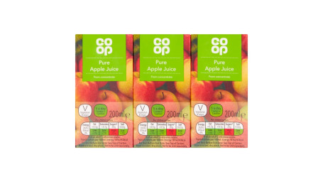 Co-Op Puur Appelsap Multipack 3 X 200Ml