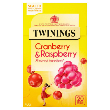 Twinings Cranberry Framboos Vlierbloesem Theezakjes 20 Stuks