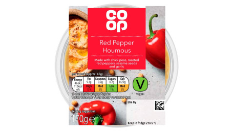 Co-Op Rode Peper Houmous 170G