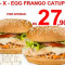 0S 02 X Egg Frango Catupiry Por Apenas 27,90