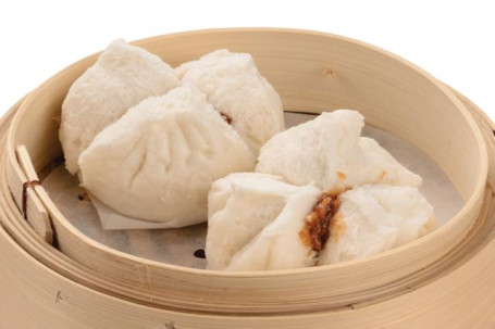 Mì Zhī Chā Shāo Bāo (2Gè Steamed Barbecued Pork Buns (2Pcs