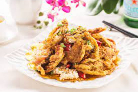 9 Deep Fried Soft Shell Crab With Salt Pepper (Per Piece) Jiāo Yán Ruǎn Ké Xiè