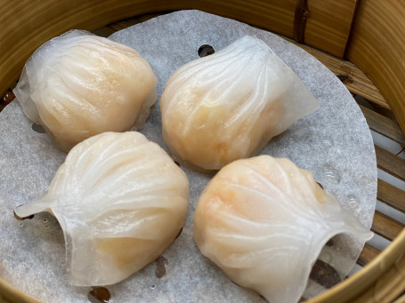 023A Crystal Prawn Dumplings Shuǐ Jīng Xiā Jiǎo (4Pcs) 4Zhǐ