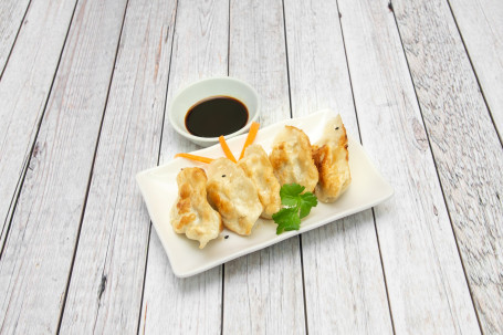 Chicken Gyoza Dumplings Jī Ròu Jiān Jiǎo