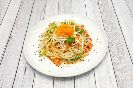 Chilli Veggie Rice Noodles (Hot) Là Chǎo Sù Mǐ Fěn