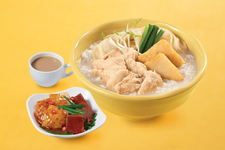 Sān Sòng Tāng Pào Fàn Cān Set Of Mini Rice In Soup With 3 Toppings