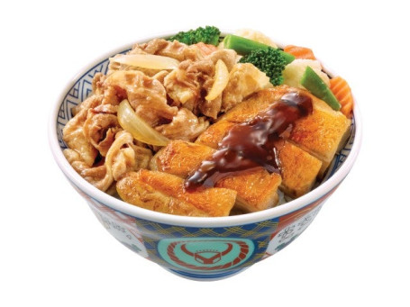 Niú Ròu Jiān Jī Shuāng Pīn Jǐng Dà Beef Teriyaki Chicken Bowl Large