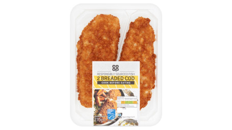 Co-Op 2 Breaded Cod 270G