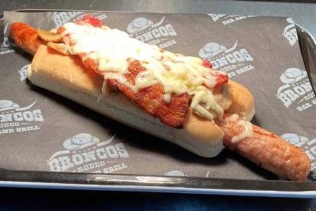 1 Foot Long Chilli Dog. Yeeeeehaaaa Cow Boy Its A Hot One.