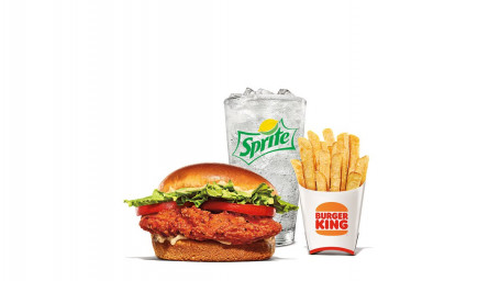 Pittige Royal Crispy Chicken Sandwich Maaltijd