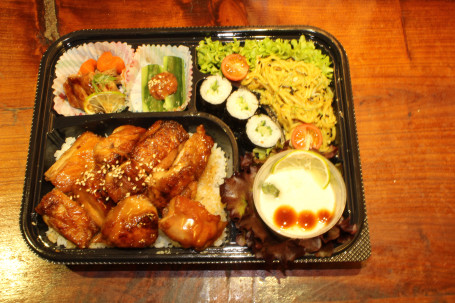 Teriyaki Chicken Bento(Halal)-Miso Soup Not Included