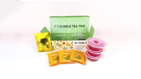 Fruit Tea Kit (Strawberry Boba Mango Syrup)