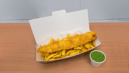 Large Fish And Chips (Cod) (Boxed)