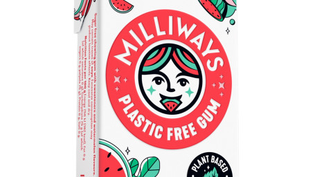 Milliways Plastic Free Gum Watermelon