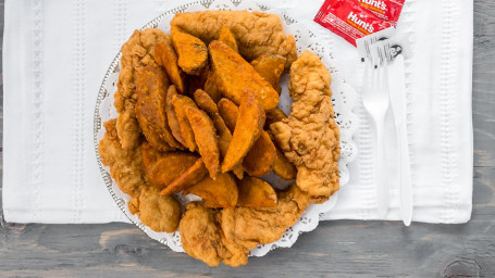 Chicken Fingers (5 Pieces) With French Fries