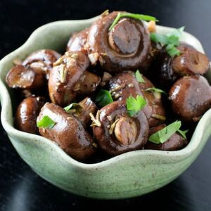 Geroosterde Knoflook Champignons