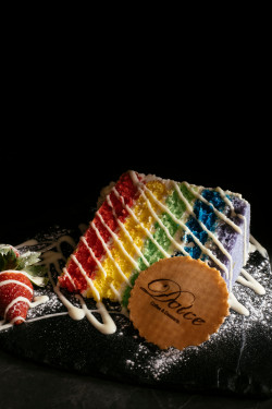 Rainbow Drip 5 Layers Cake