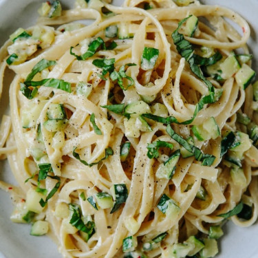 Knoflookroomfettuccine