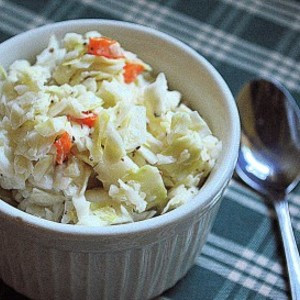 Zelfgemaakte Cole Slaw