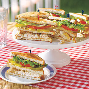 Club Sandwich Met Kipsalade