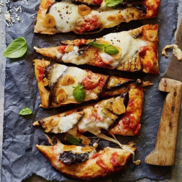 Aubergine Parmigiana Pizza