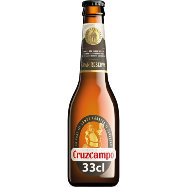 Cruzcampo Bier, 0,33L