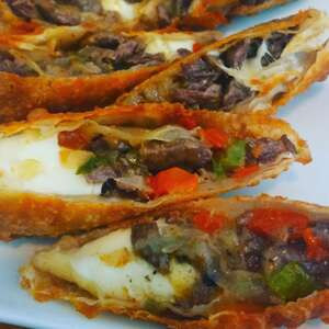 Philly Cheesesteak Egg Rolls