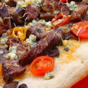 Steak En Kaas Pizza