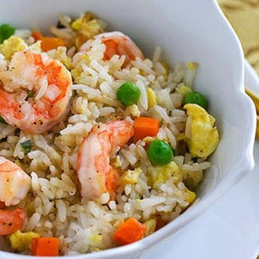 Fried Rice Met Garnalen