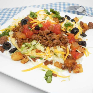 Tostada Met Gemalen Rundvlees