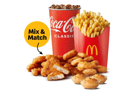 Large Half And Half Chicken Mcnuggets 20Pc Meal