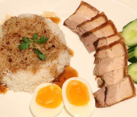 Kao Moo Krob ,Crispy Pork On Rice