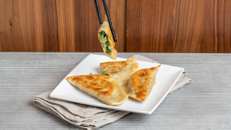 Pan Fried Chive Dumplings (3) Jiǔ Cài Hé Zi