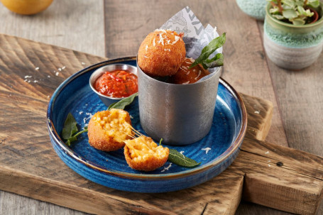 Pompoen Mozzarella Arancini (V)